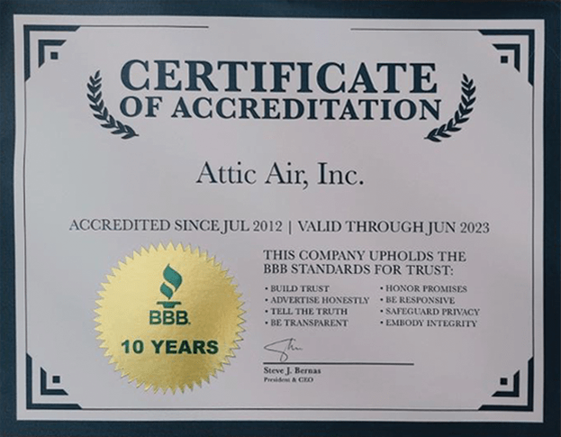 Image of BBB Certificate