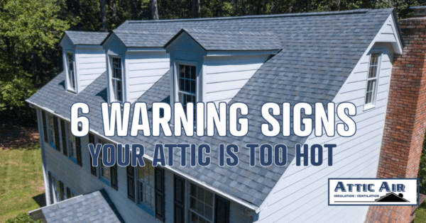 Image of roof top - signs your attic is too hot