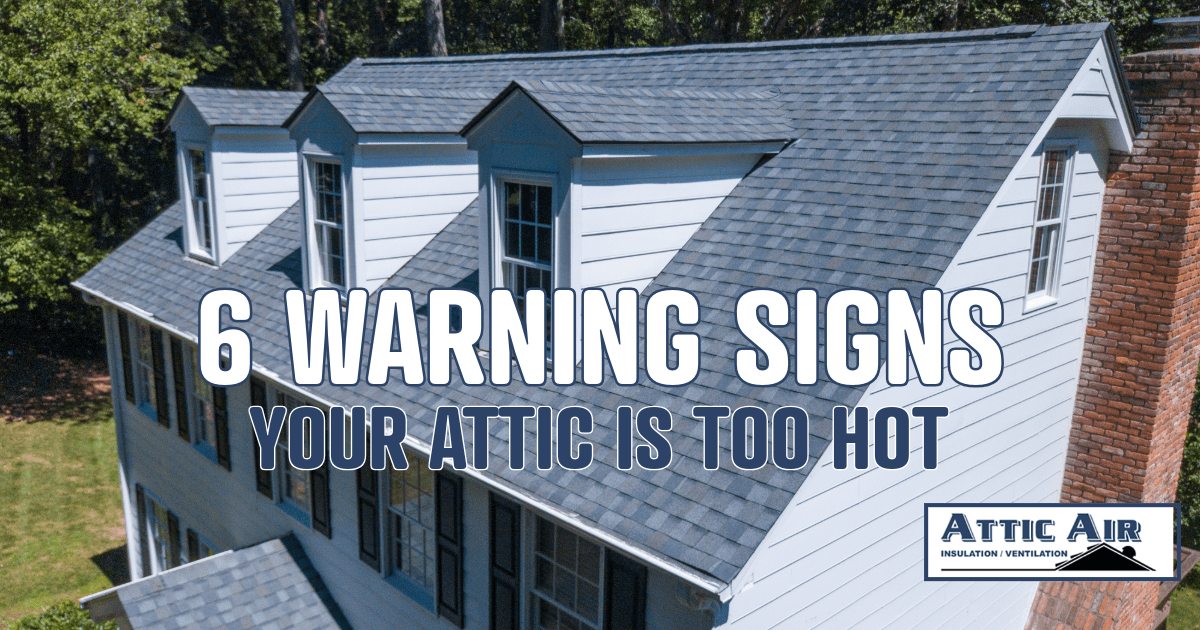 Image of roof top - signs your attic is too hot